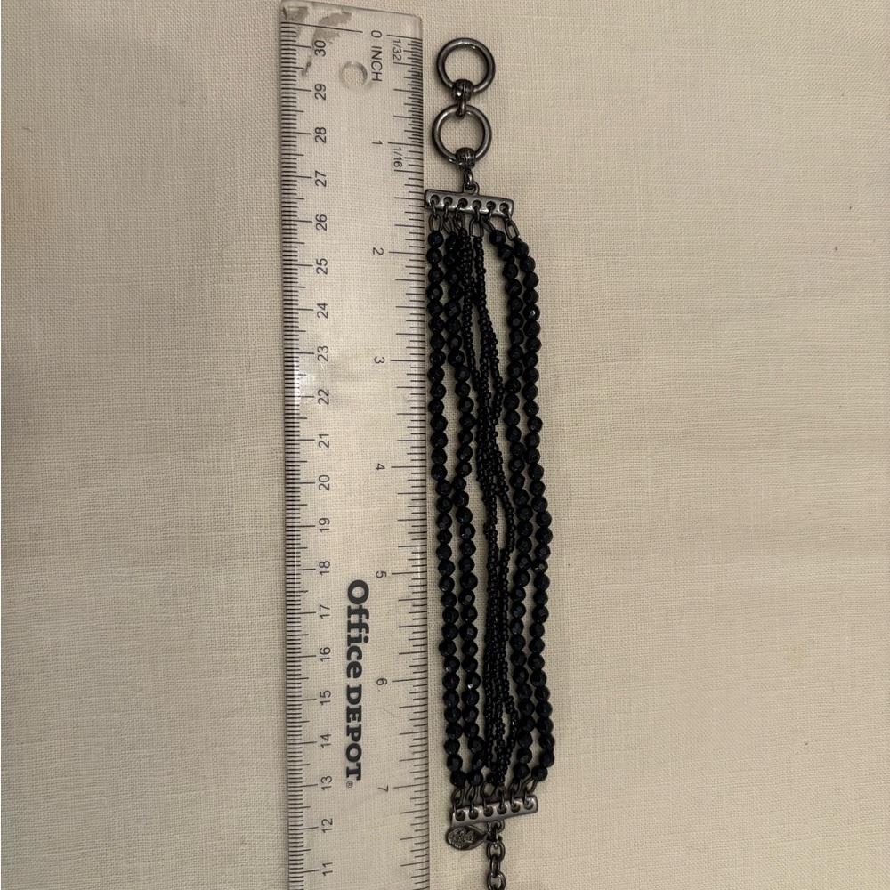 Black Beaded Bracelet